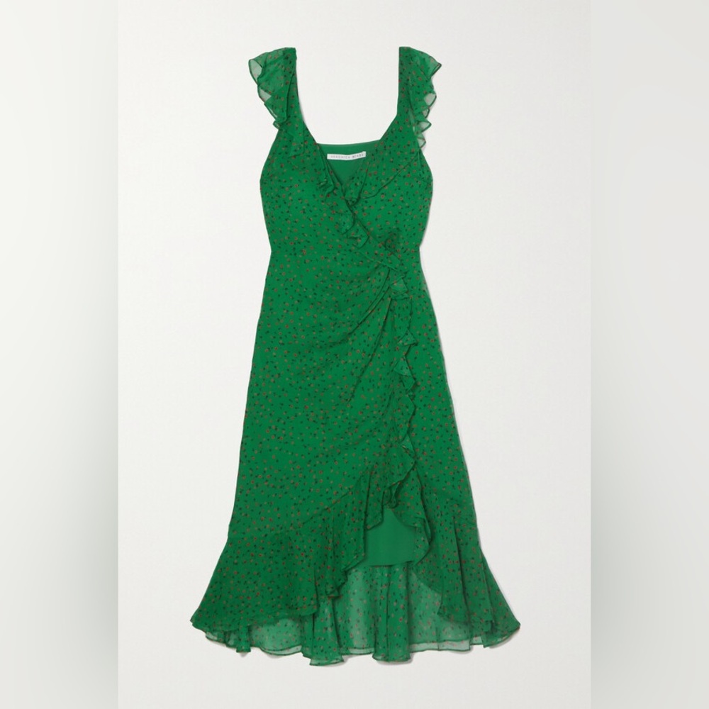 Veronica Beard Amal Silk Midi Dress - Picture 12 of 14